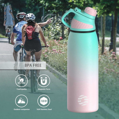 Portable 304 Stainless Steel Sports Bottle