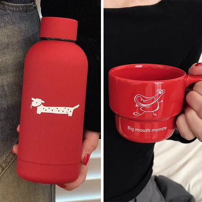 Red Puppy Insulated Cup